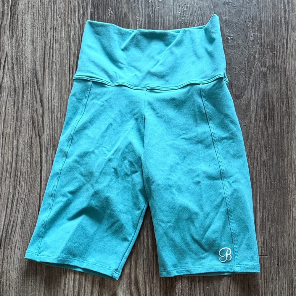 Women's Teal High-Waisted Shorts